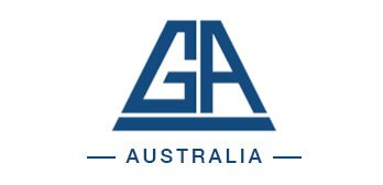 Gamblers Anonymous Australia logo, blue logo on white background