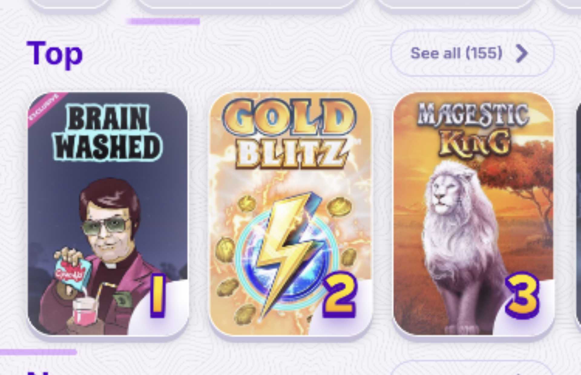 RoboCat Casino Mobile Homepage Screenshot