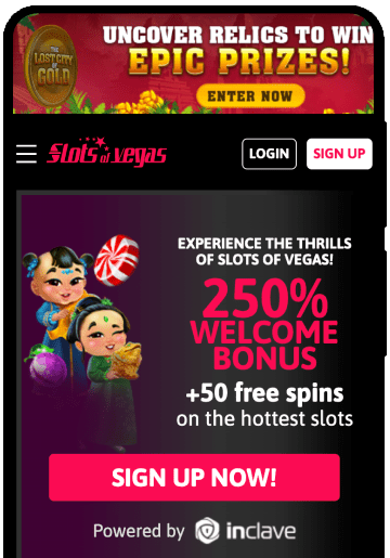 Slots of Vegas mobile screenshot