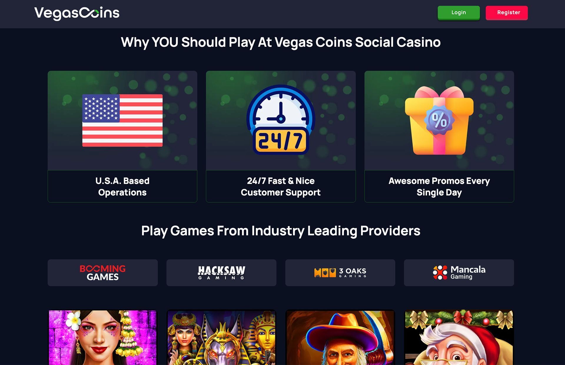 Vegas Coins About Information Screenshot