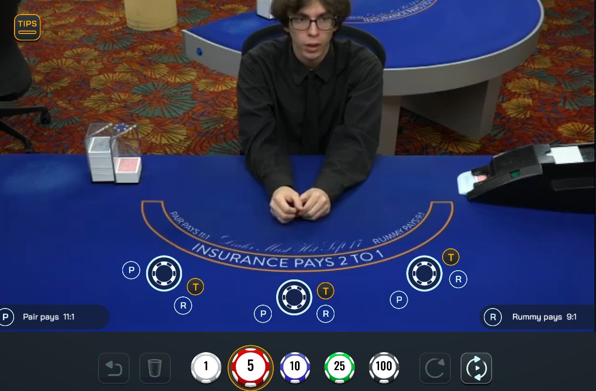 bovada live dealer blackjack gameplay
