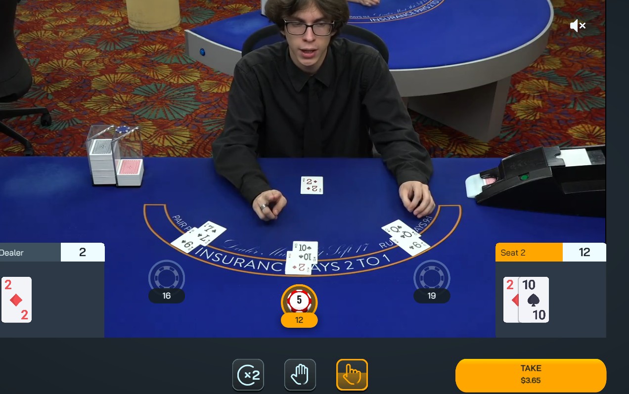bovada live dealer blackjack gameplay2