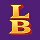 Lucky Bonanza favicon, yellow logo on purple background