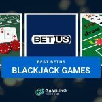 betus logo and blackjack games