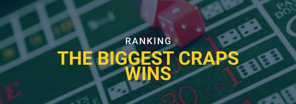 craps table with dice