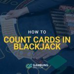 dealer fanning cards on blackjack table