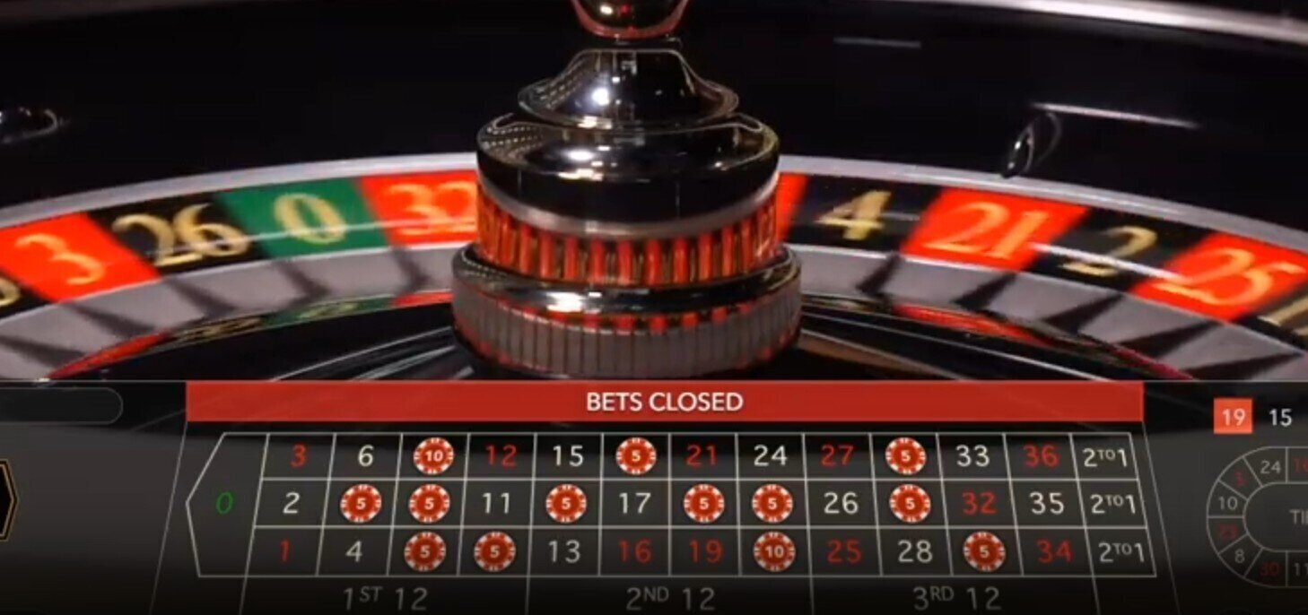 lightning roulette betting area