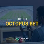 man watching football and betting on sports on phone