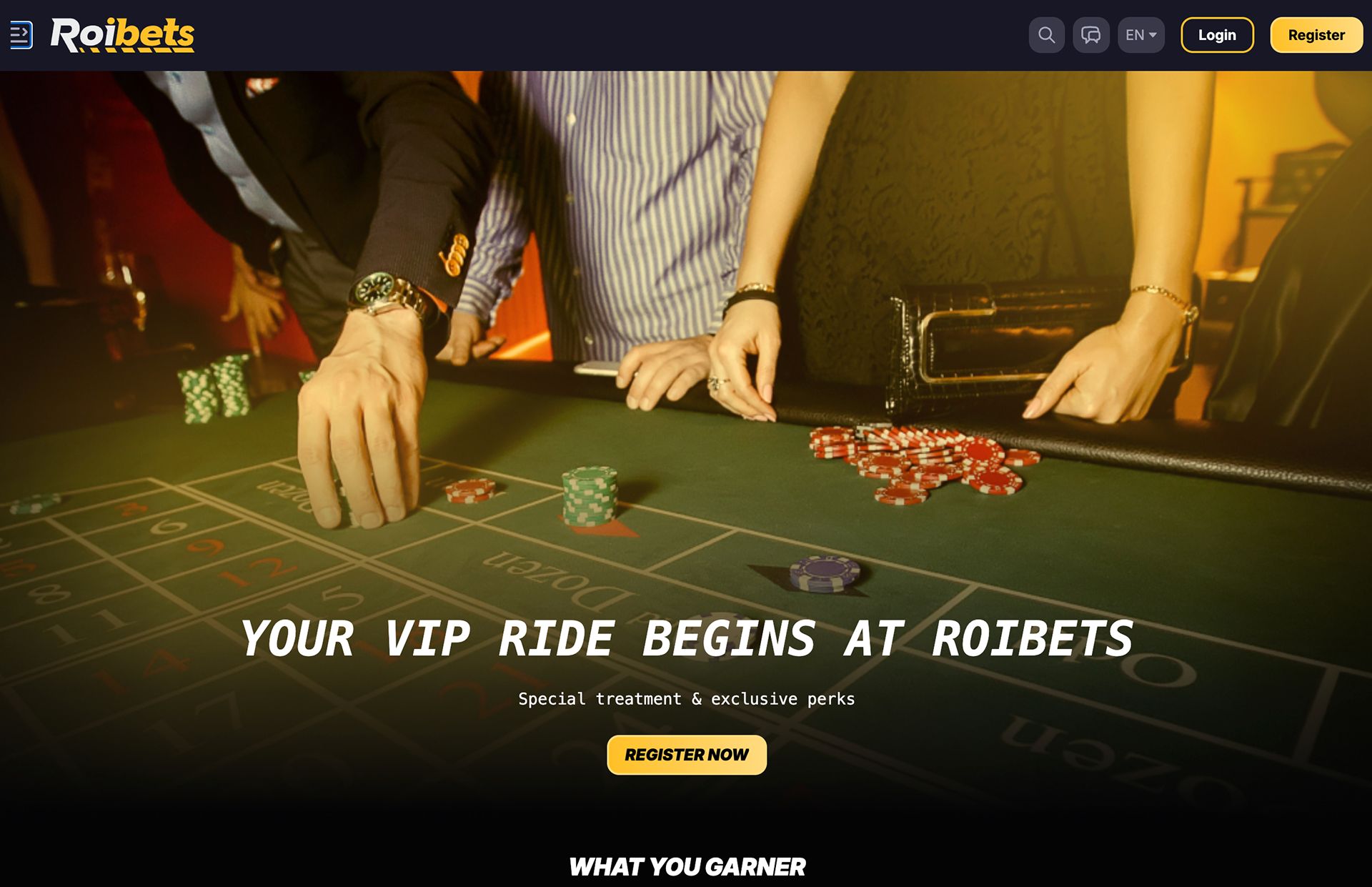 RoiBets VIP Page Screenshot