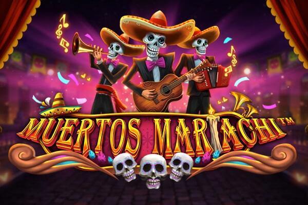 Muertos Mariachi slot game logo by Dragon Gaming