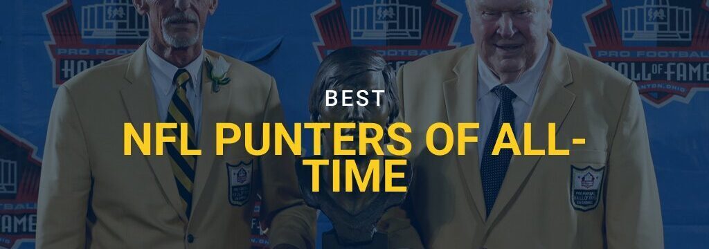 Hall of Fame inductee Ray Guy and presenter John Madden