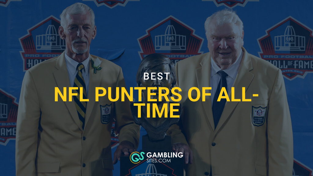 Hall of Fame inductee Ray Guy and presenter John Madden