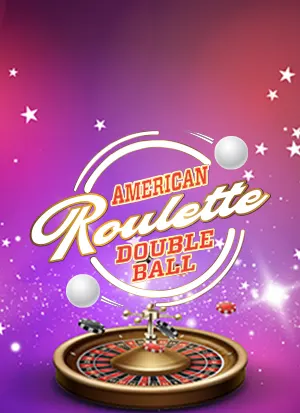 American Roulette Double Ball game graphic with roulette wheel and two balls