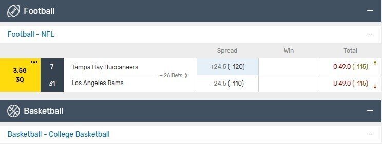 bovada spread bet