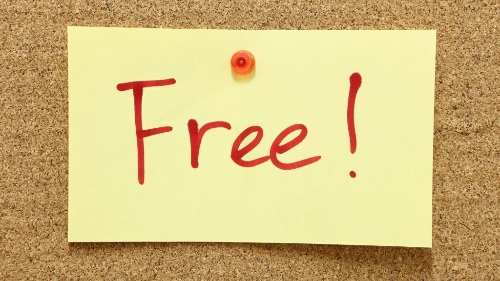free written on sticky note