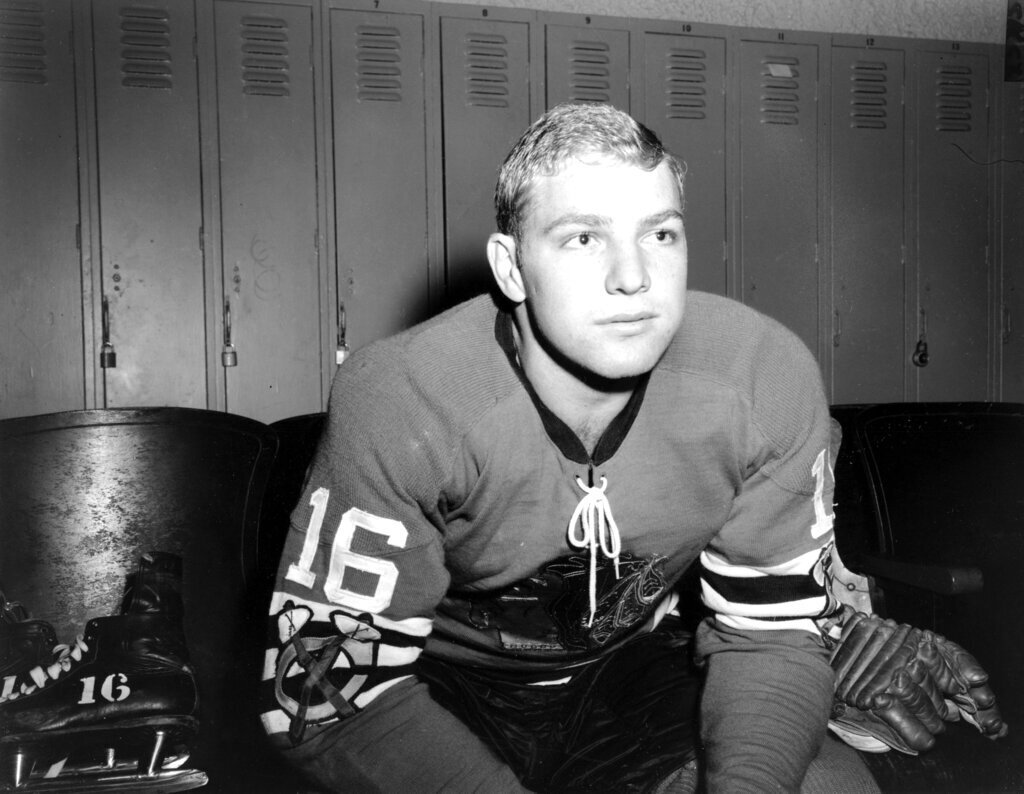 Bobby Hull, 18-year-old player on the Chicago Blackhawks