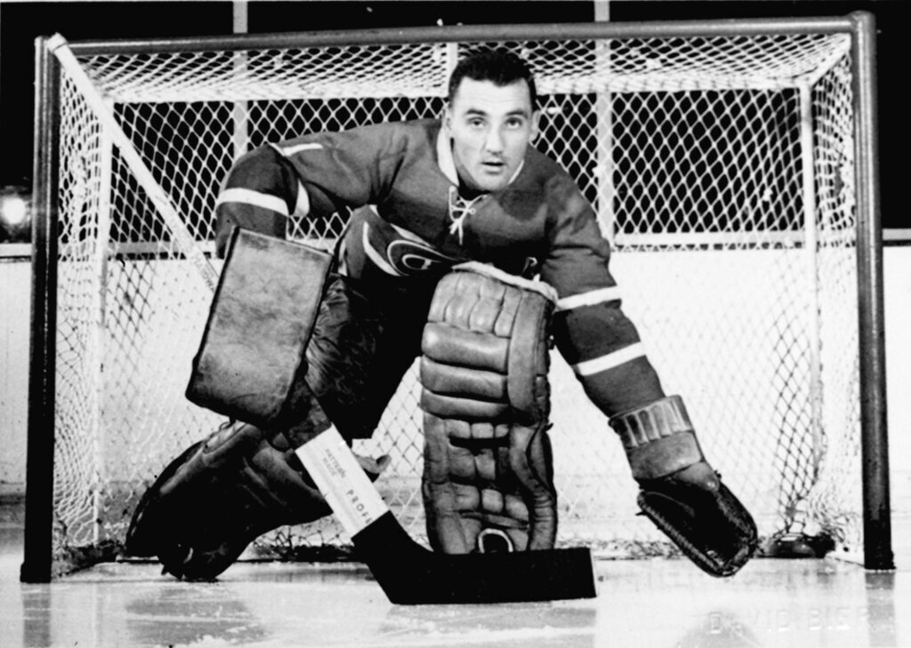 Montreal Canadiens' goaltender Jacques Plante