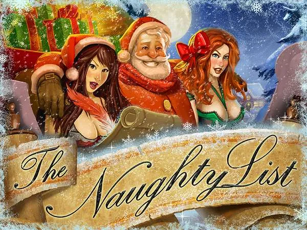 The Naughty List slot logo