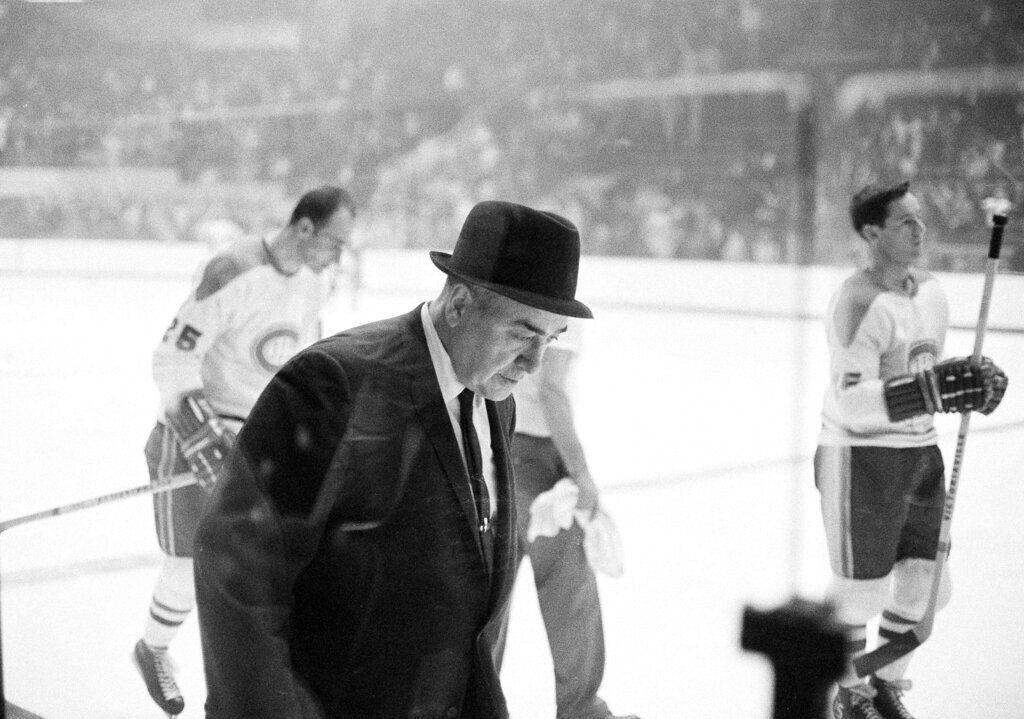 Montreal Canadiens coach Hector Blake