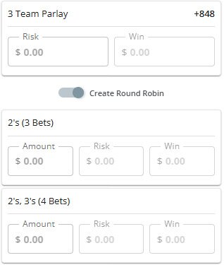 round robin betting parlays