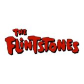 The Flintstones slot logo, red text on a white background