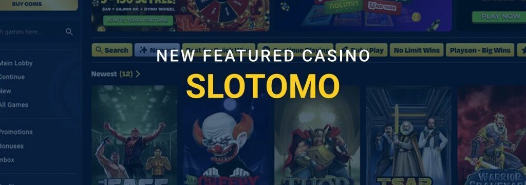 Slotomo Homepage Screenshot