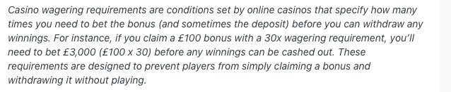 Reddit wager requirement example