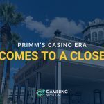 Feature image showing the exterior of Primm Valley Resort in Nevada with overlay text reading “Primm’s Casino Era Comes to a Close.”