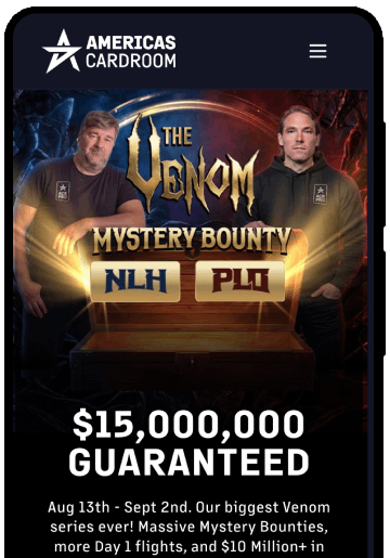 Americas Cardroom Mobile Screenshot