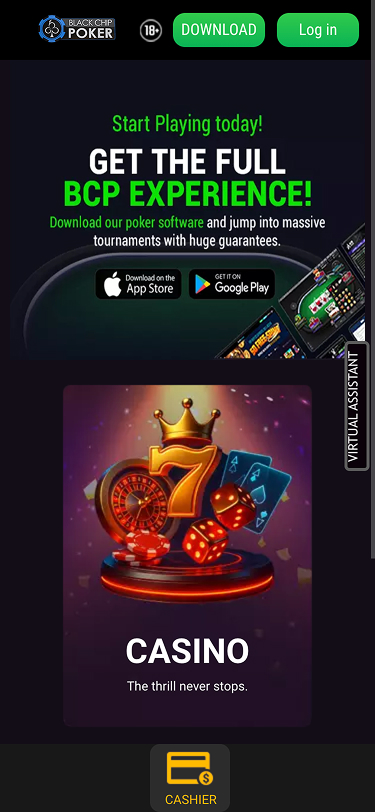 Black Chip Poker Mobile Screenshot