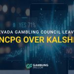 Prediction market trading graphic with text reading “Nevada Gambling Council Leaves NCPG Over Kalshi.”