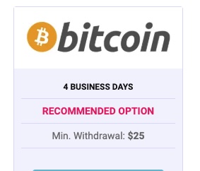 DuckyLuck Casino withdraw Bitcoin screenshot