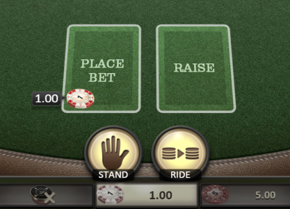 red dog poker bet or stand