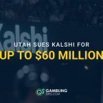 A Kalshi advertisement is displayed at Oracle Park under "Utah Sues Kalshi for Up to $60 Million" text.